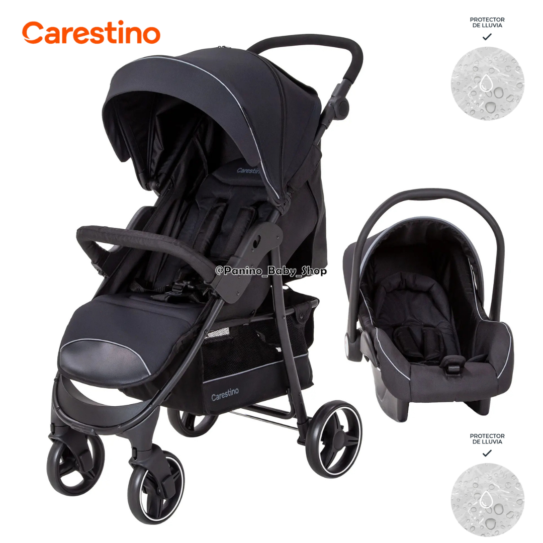 COCHE CUNA TRAVEL SYSTEM CARESTINO -CITY TRAVEL V3- NEGRO - 1