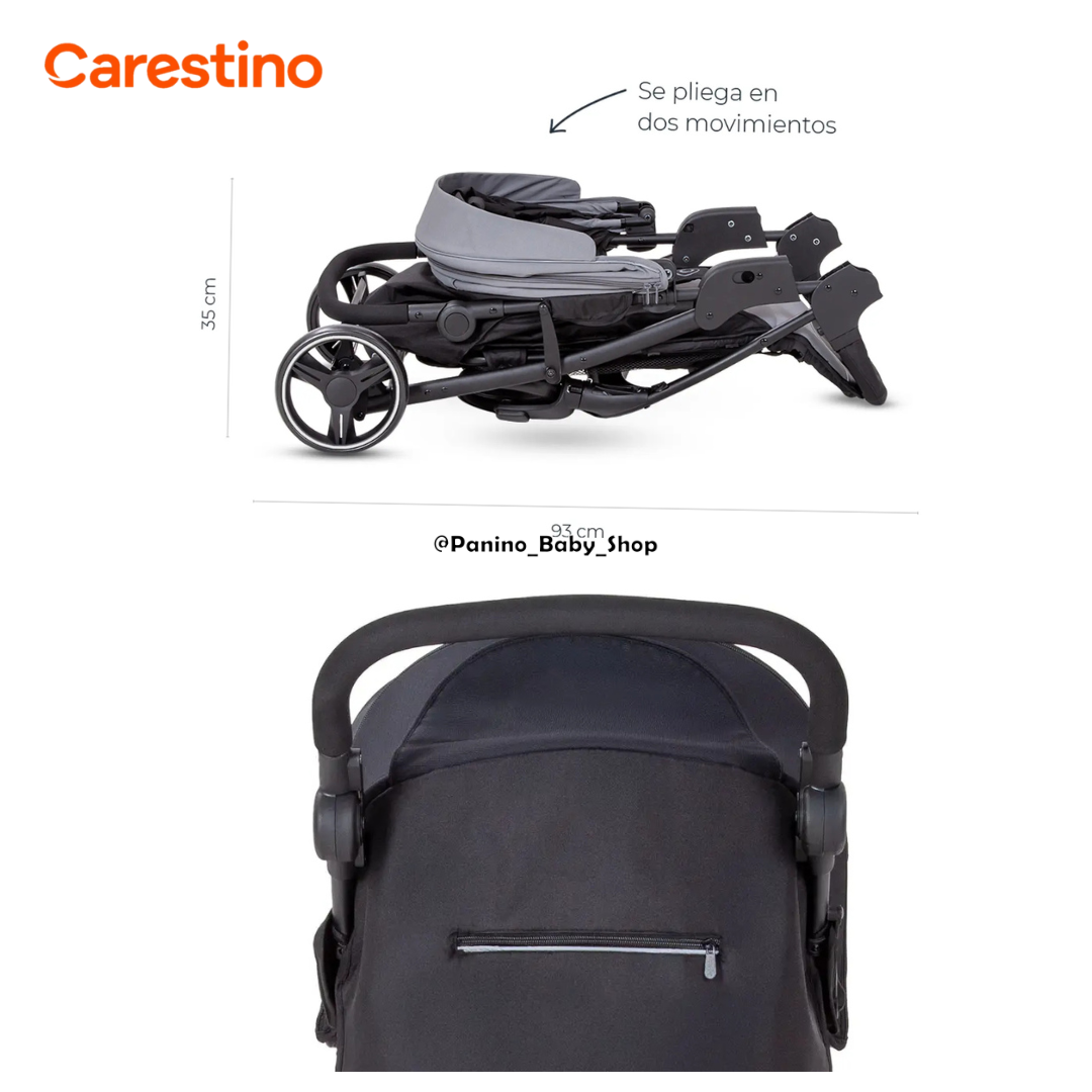 COCHE CUNA TRAVEL SYSTEM CARESTINO -CITY TRAVEL V3- NEGRO - 5
