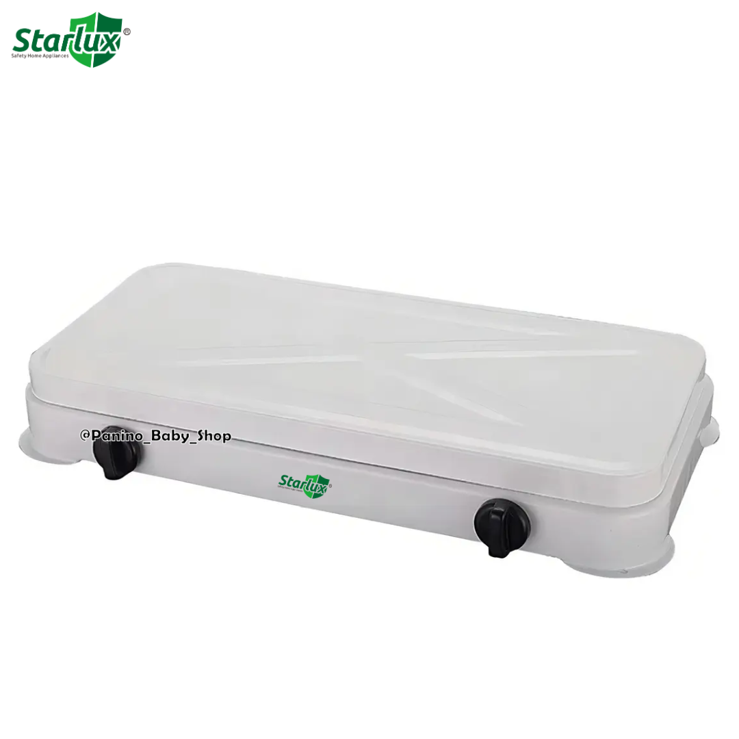 COCINA A GAS CON TAPA 2 HORNILLAS -NOVA- BLANCO - 6