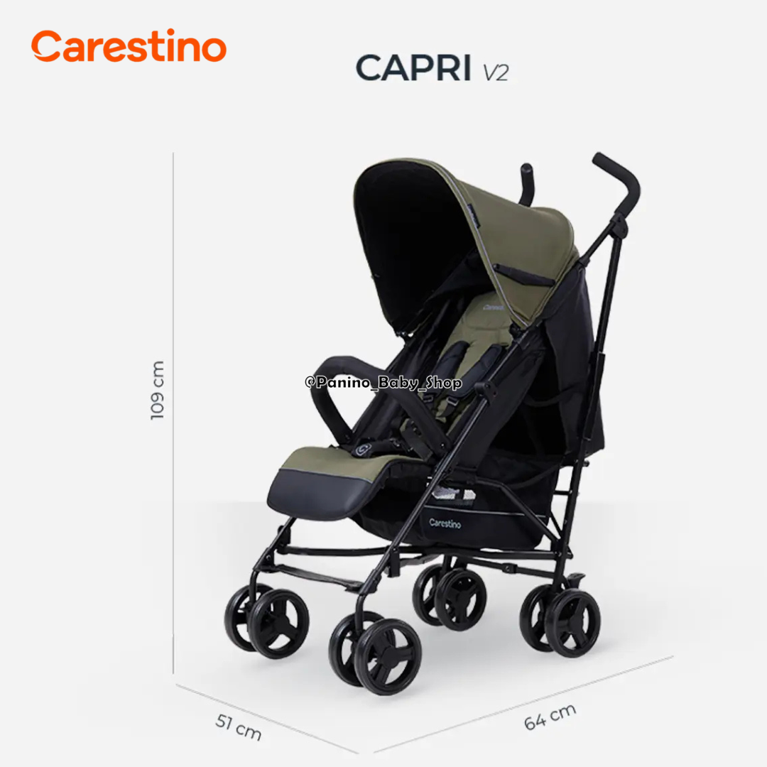 COCHE BASTÓN DE PASEO PLEGABLE CARESTINO -CAPRI V2- VISON - 7