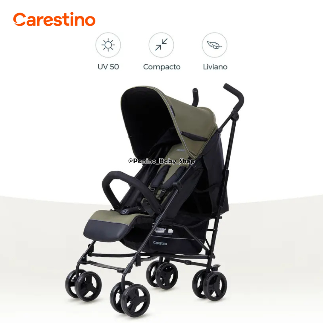 COCHE BASTÓN DE PASEO PLEGABLE CARESTINO -CAPRI V2- GRAFITO - 6