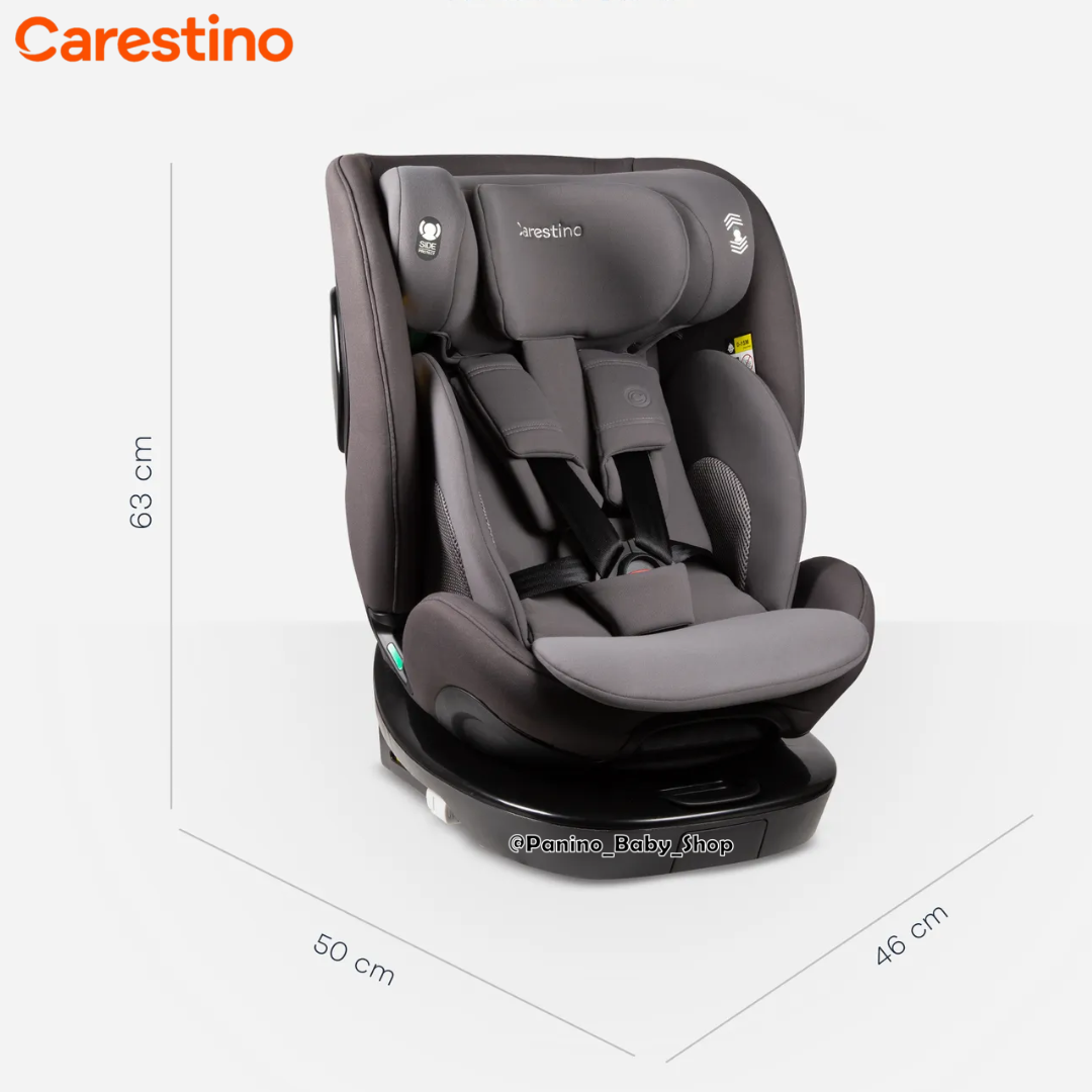 SILLA DE AUTO CON ISOFIX I-SIZE 40-150 CM -MONACO- GRIS LOBO - 5