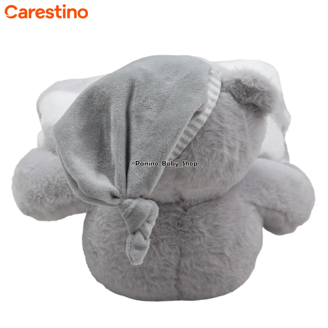MANTA CON PELUCHE DE APEGO -MANTA- OSO GRIS - 3
