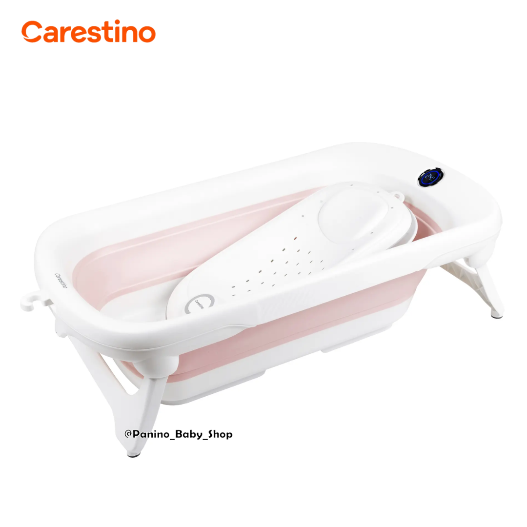 BAÑERA PLEGABLE C-TERMÓMETRO 50L -AMALFI- ROSADO - 1
