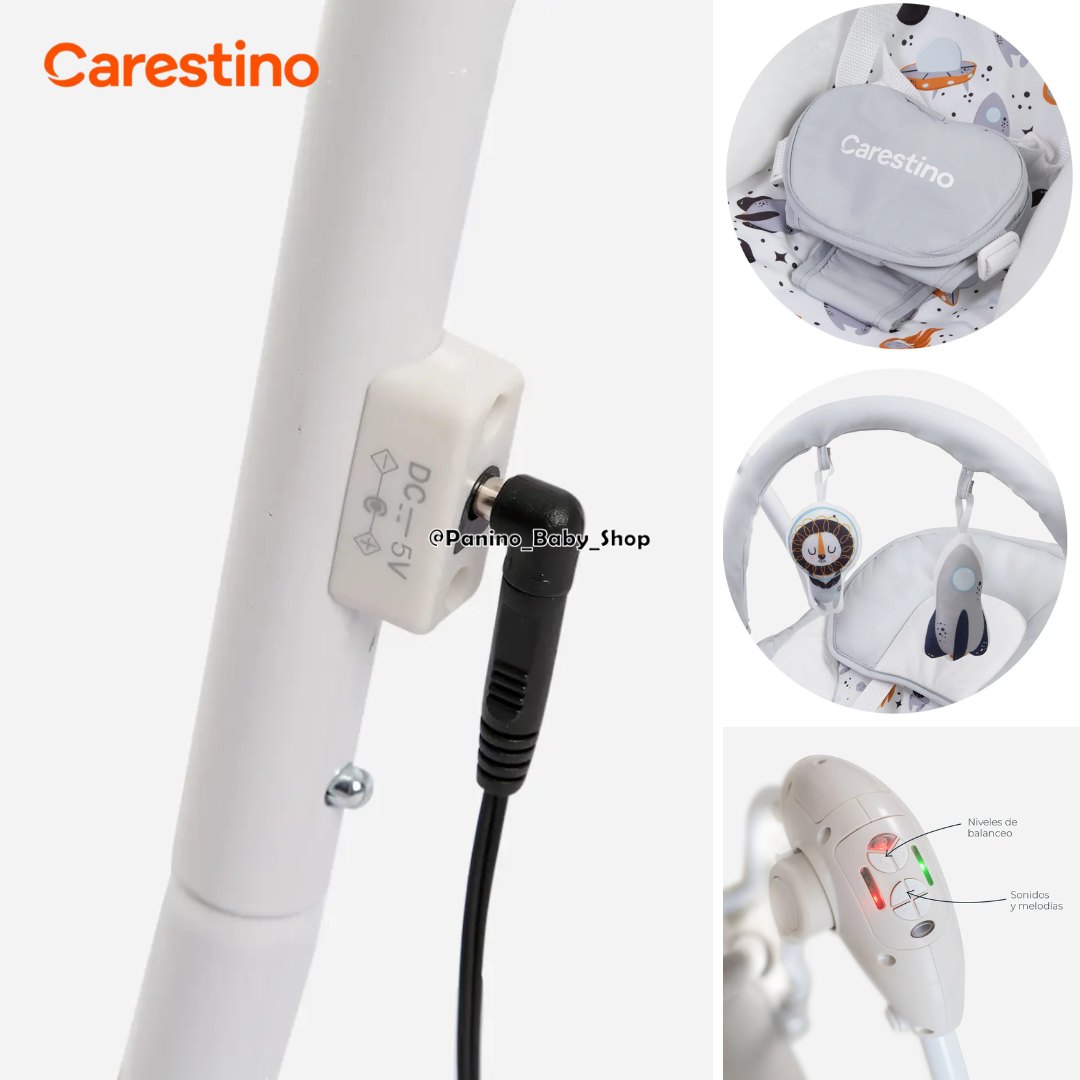 MECEDORA ELECTRÓNICA AUTOMÁTICA CARESTINO -NUBE- GRIS ESPACIAL - 6