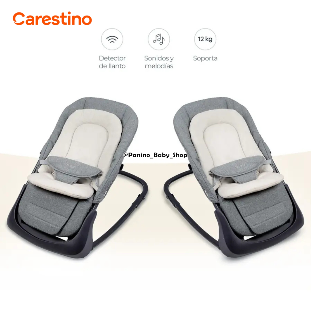 MECEDORA PORTATIL C-VIBRACIÓN DE AUTO CARESTINO -BREEZE- GREIGE - 6