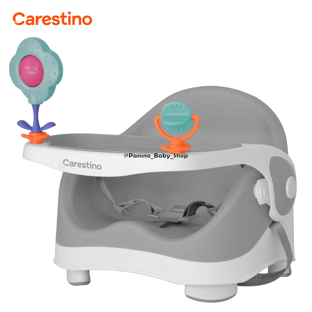 SILLA DE COMER PORTATIL CARESTINO -BOOSTER- GRIS - 1
