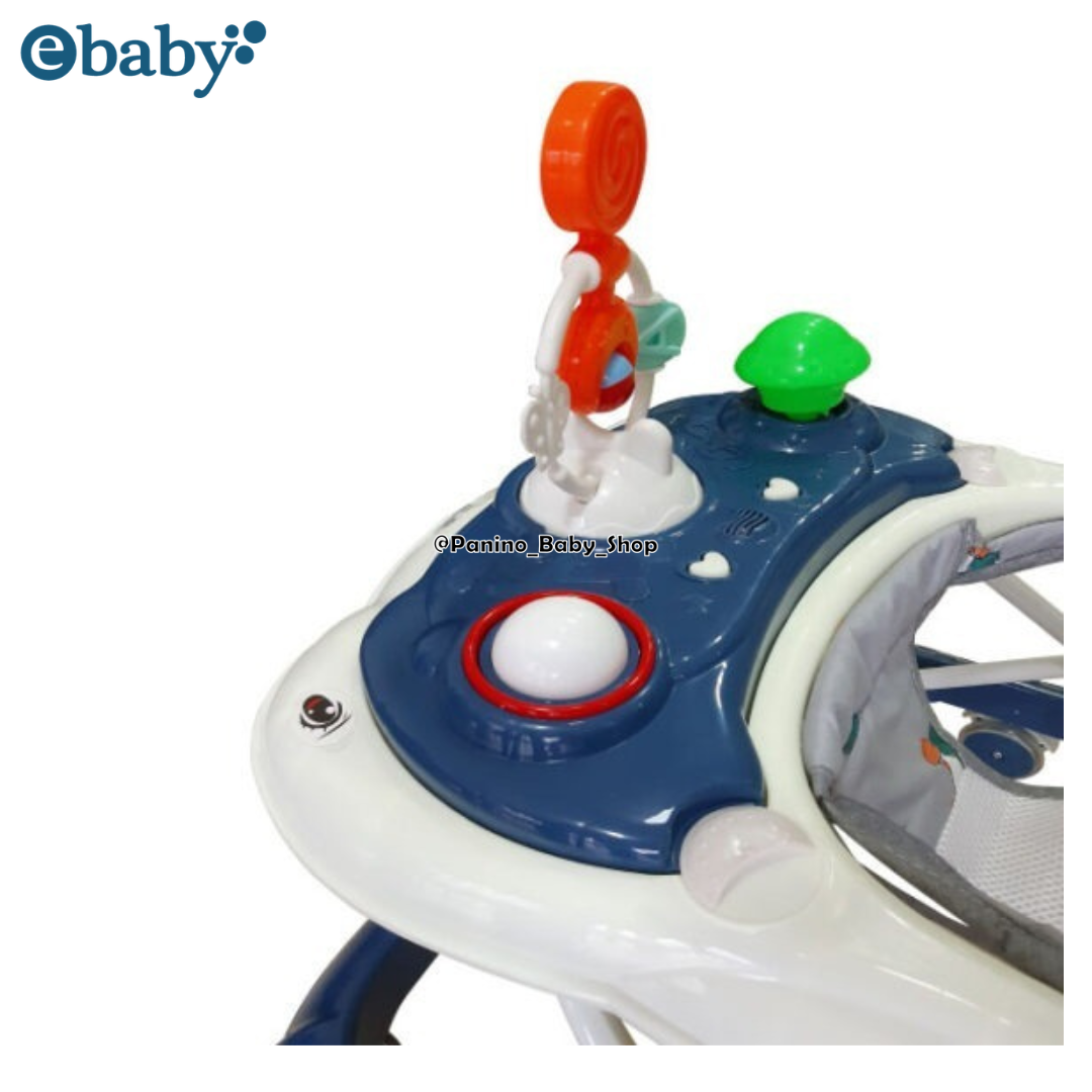 ANDADOR CON BANDEJA INTERACTIVA PARA BEBÉS -CRISTAL- NEGRO - 5