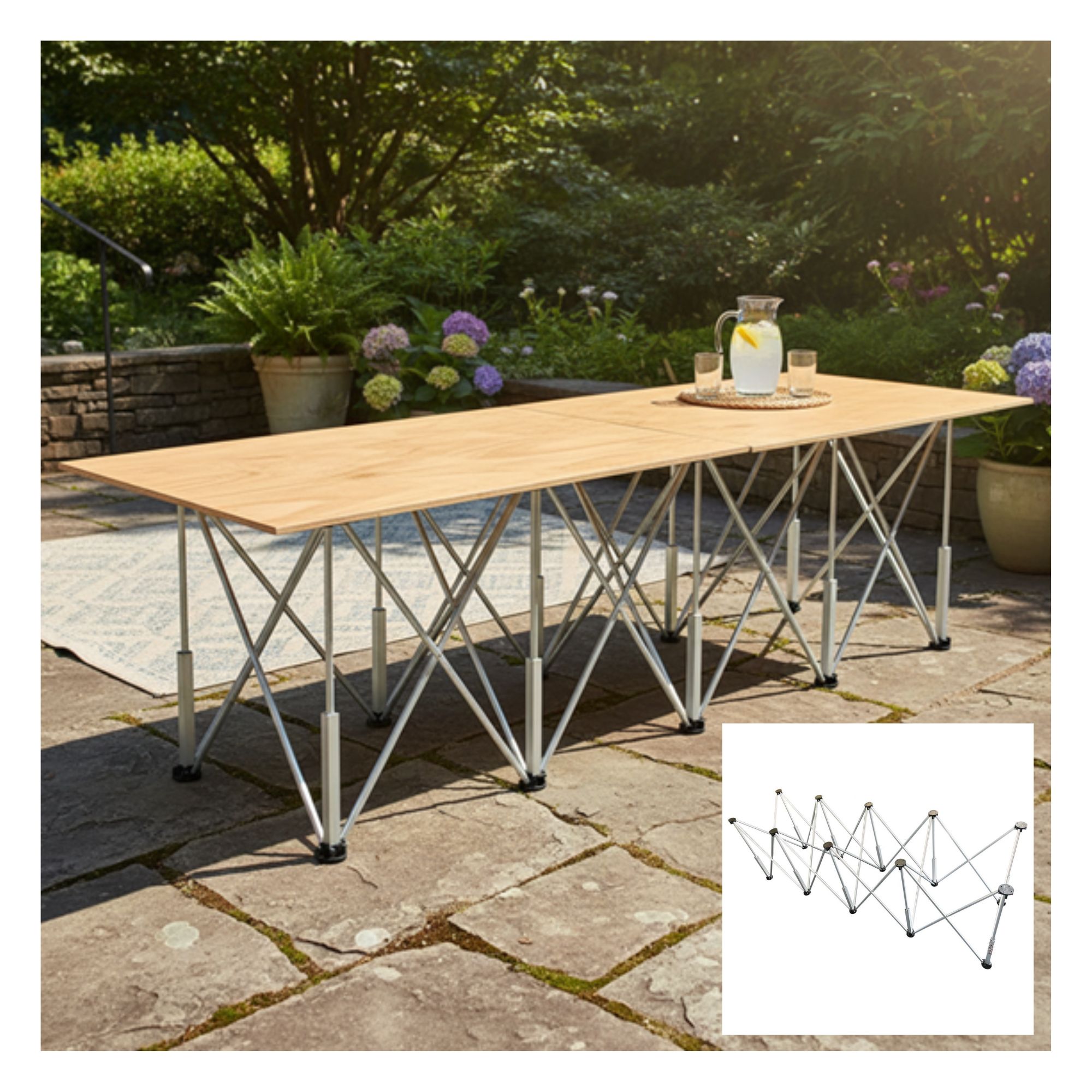 CABALLETE PORTATIL PLEGABLE DE ALUMINIO - 2