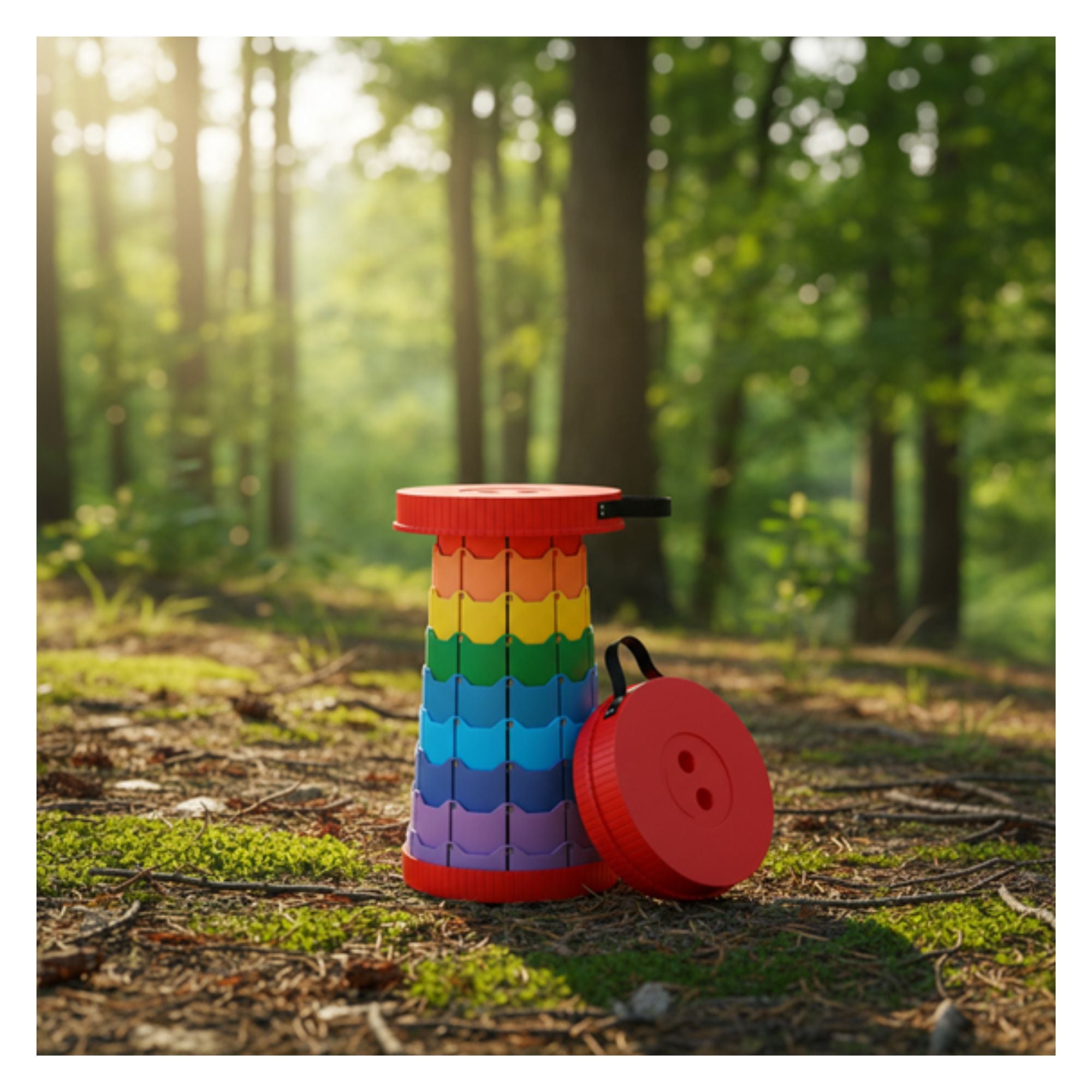 BANCO PLEGABLE CAMPING MULTICOLOR - 4