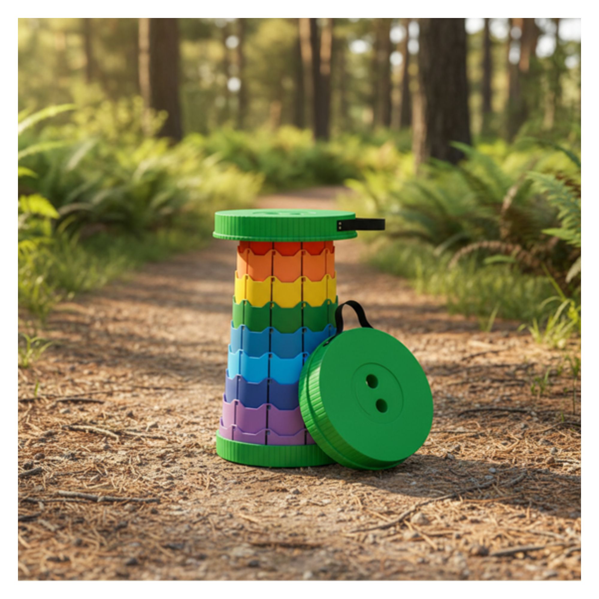BANCO PLEGABLE CAMPING MULTICOLOR - 6