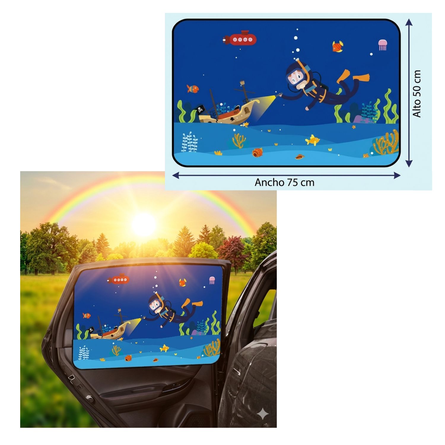 PACK X2 PARASOL IMANTADO INFANTIL F - 3