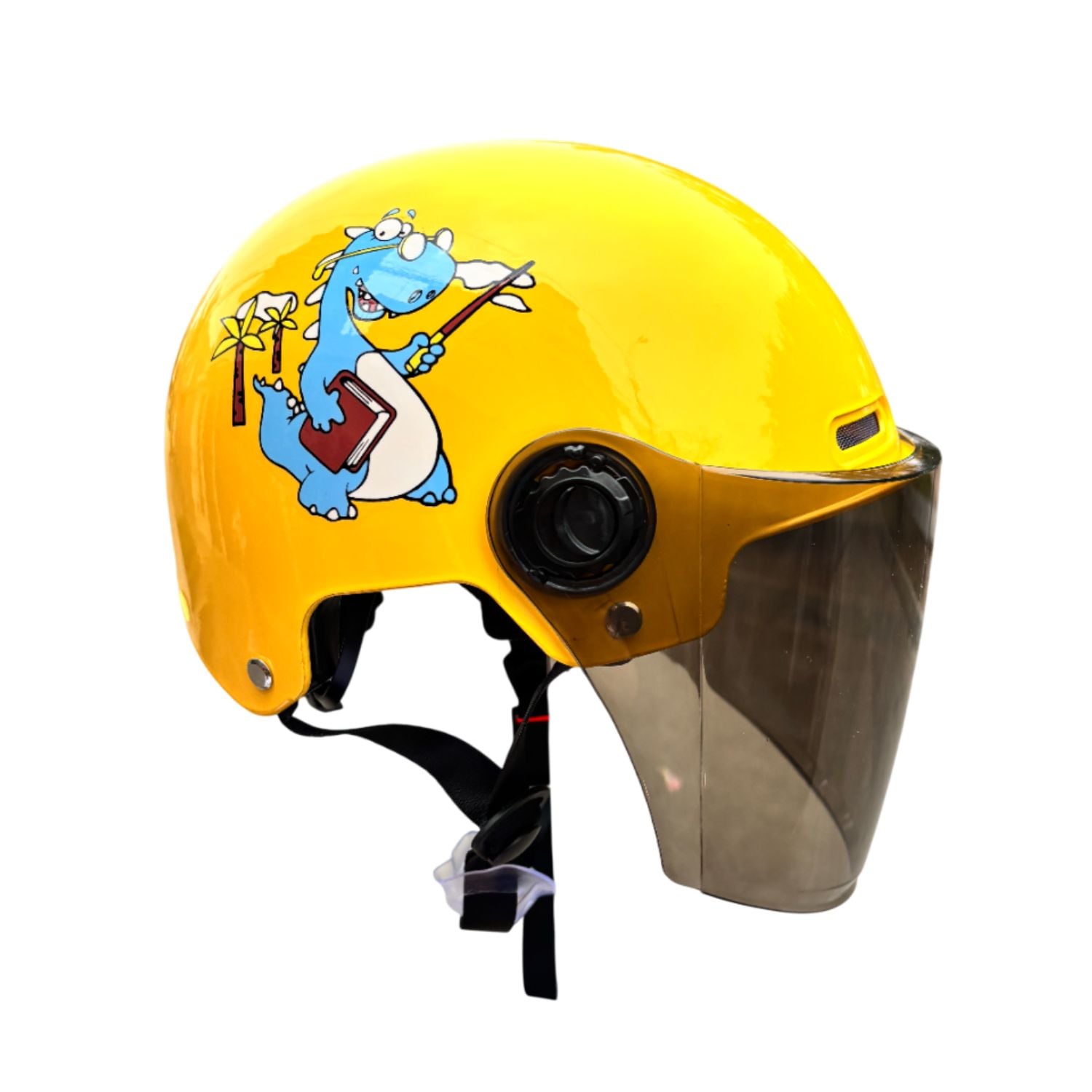 CASCO INFANTIL PARA DEPORTES DRACON AMARILLO - 4