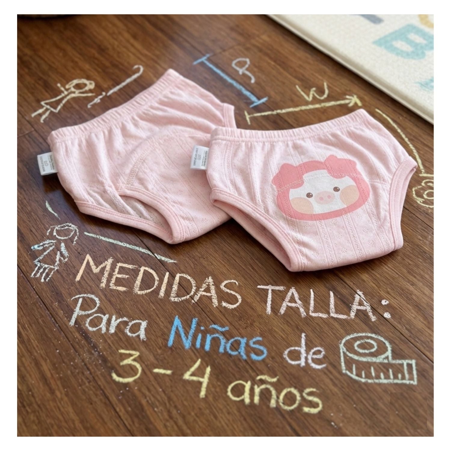 INTERIOR CONTROL ESFINTERES 3 AÑOS NIÑAS SET 3 UNIDADES - 7