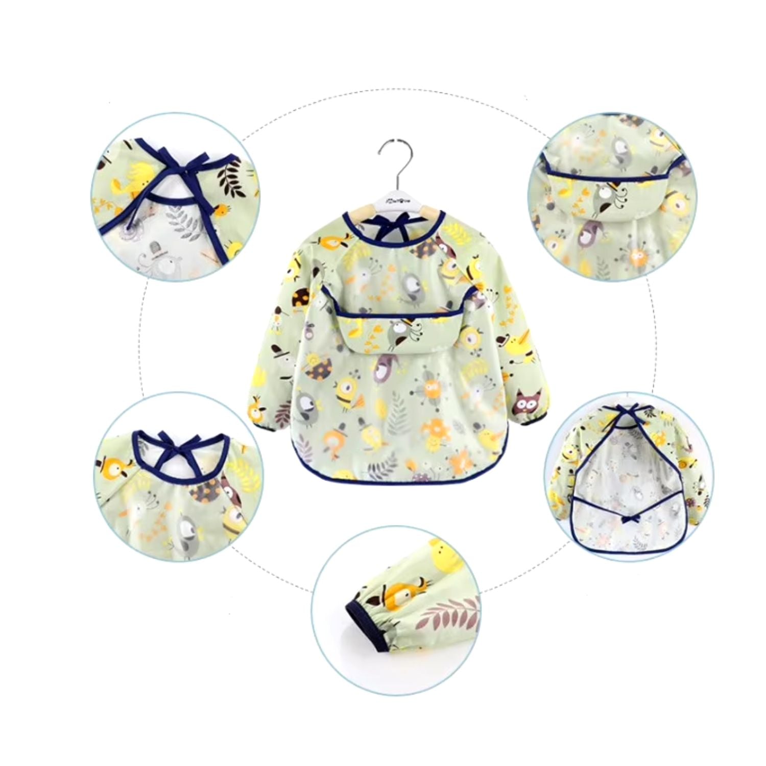 MANDIL INFANTIL CIELOR CON MANGAS PACK X 2 UNDS - 6