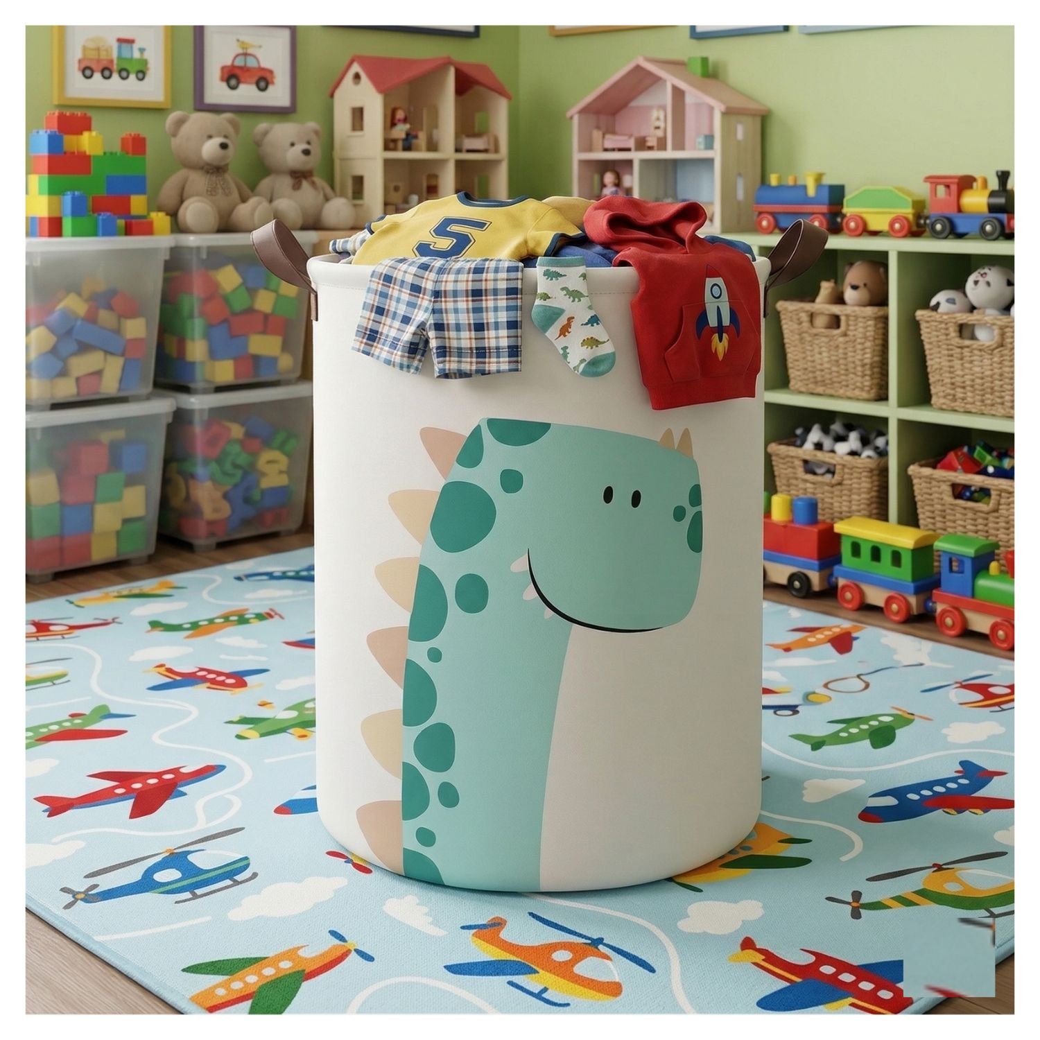 CESTO INFANTIL PARA ROPA Y JUGUETES SET 3 UNDS - 5