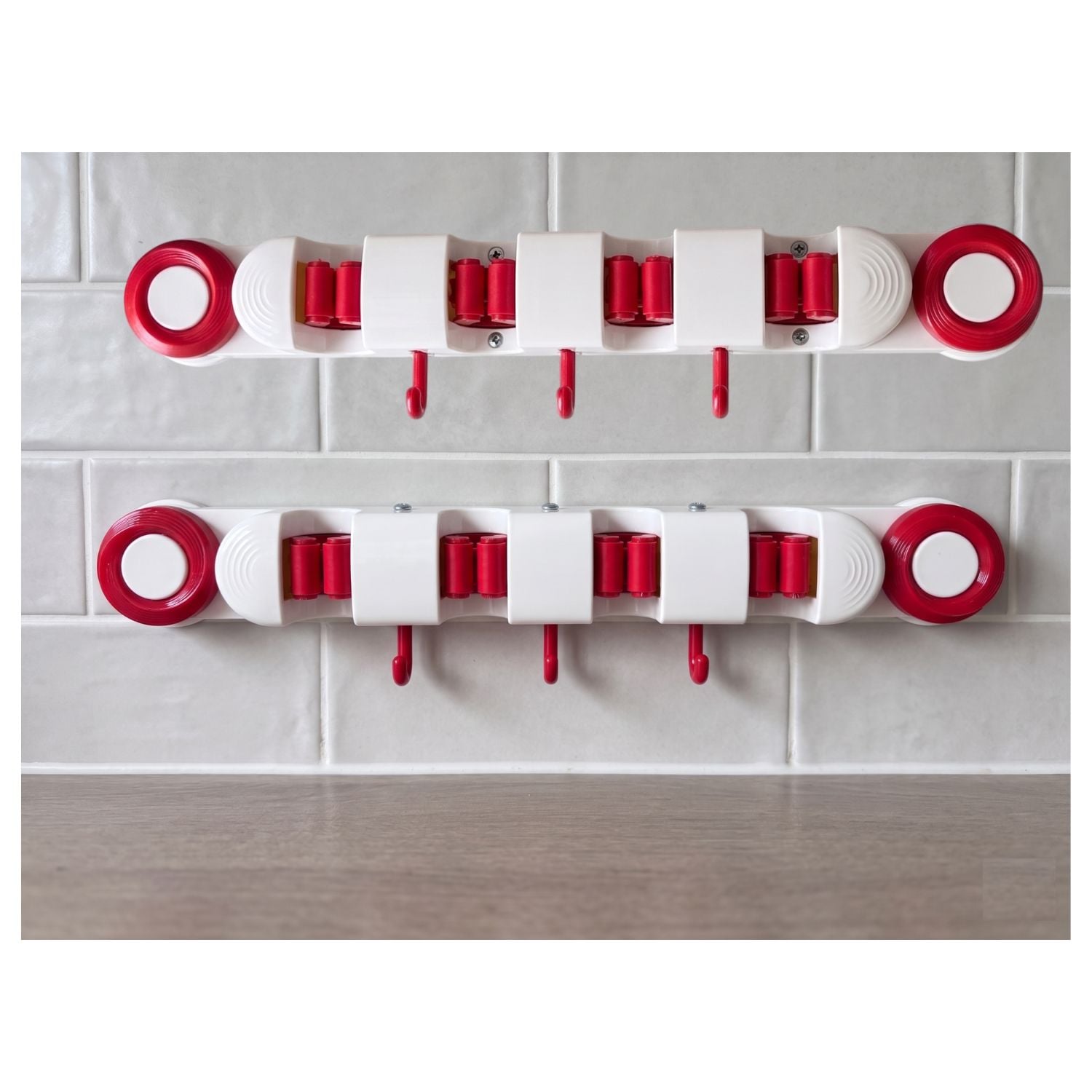 COLGADOR ESCOBAS 4 EN 1 SET 2 UNDS - 5