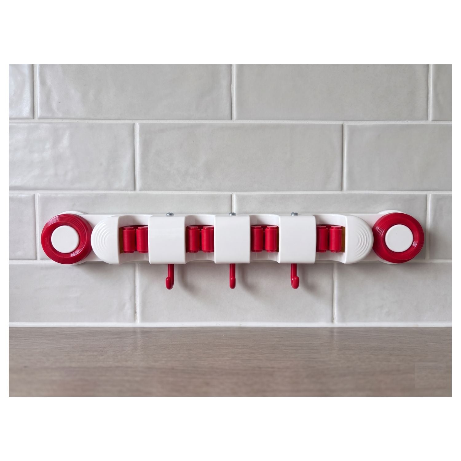COLGADOR ESCOBAS 4 EN 1 SET 2 UNDS - 6