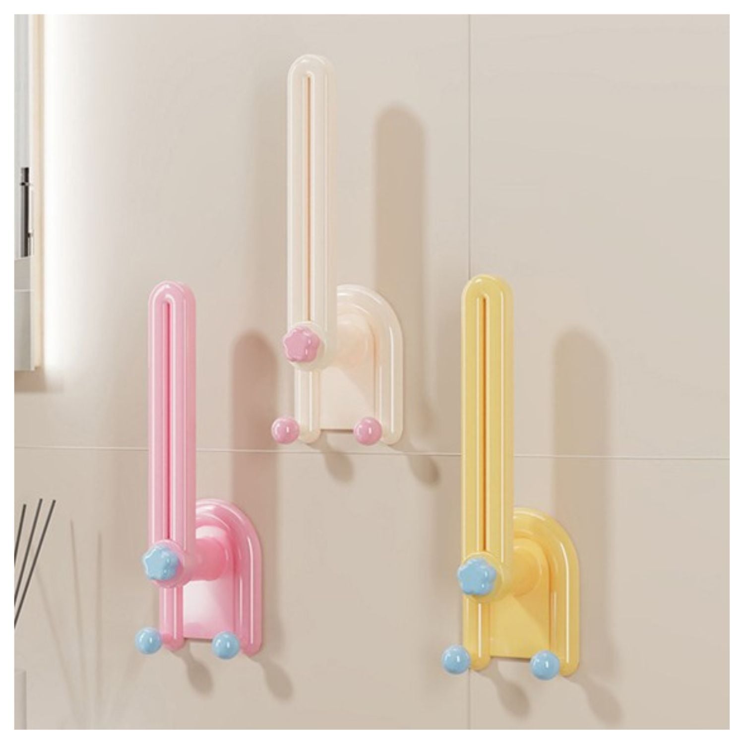 COLGADOR PLEGABLE CON 2 GANCHOS SET 3 UNDS B3 - 7