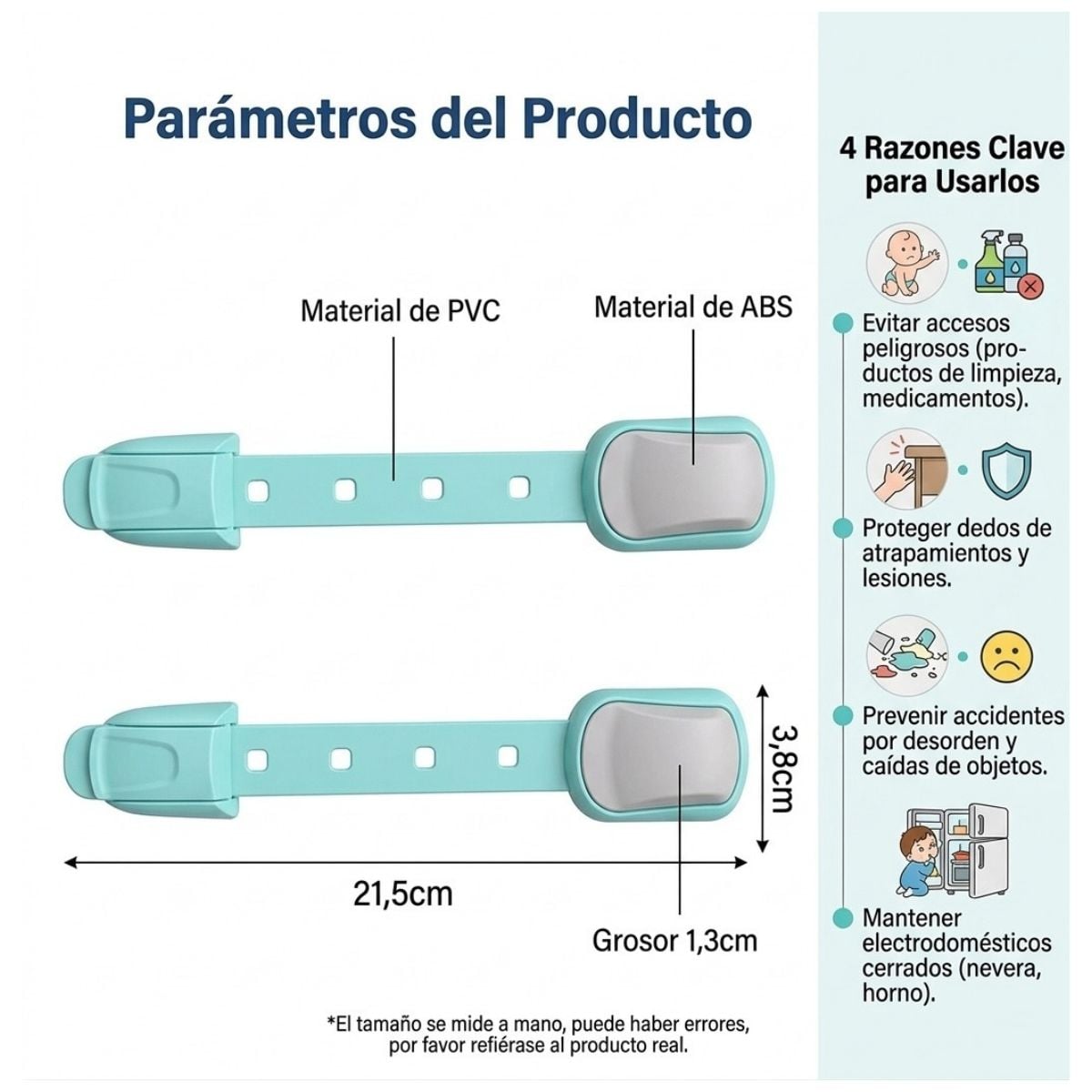 SEGUROS INFANTIL PUERTAS Y CAJONES SET 6 UNDS BB4 - 7
