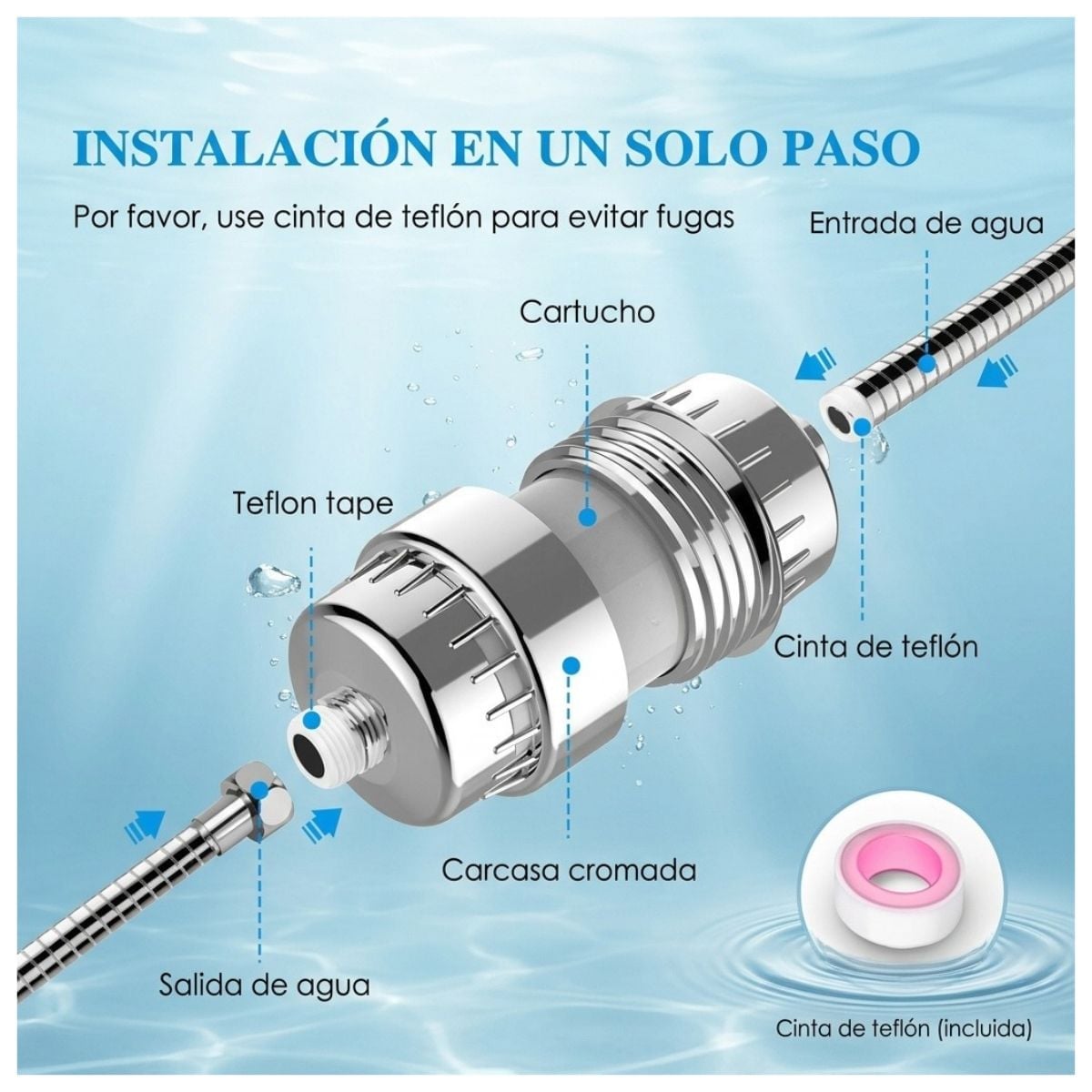 FILTRO PURIFICADOR UNIVERSAL PARA DUCHA - 5