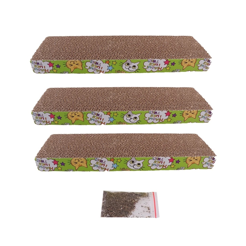 PACK DE 3 RASCADORES DE CARTÓN CORRUGADO PARA GATOS - 1