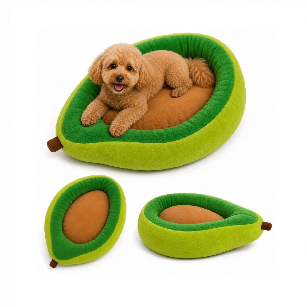 CAMA TEMÁTICA PARA MASCOTAS PERROS Y GATOS DISEÑO PALTA TALLA M - 1