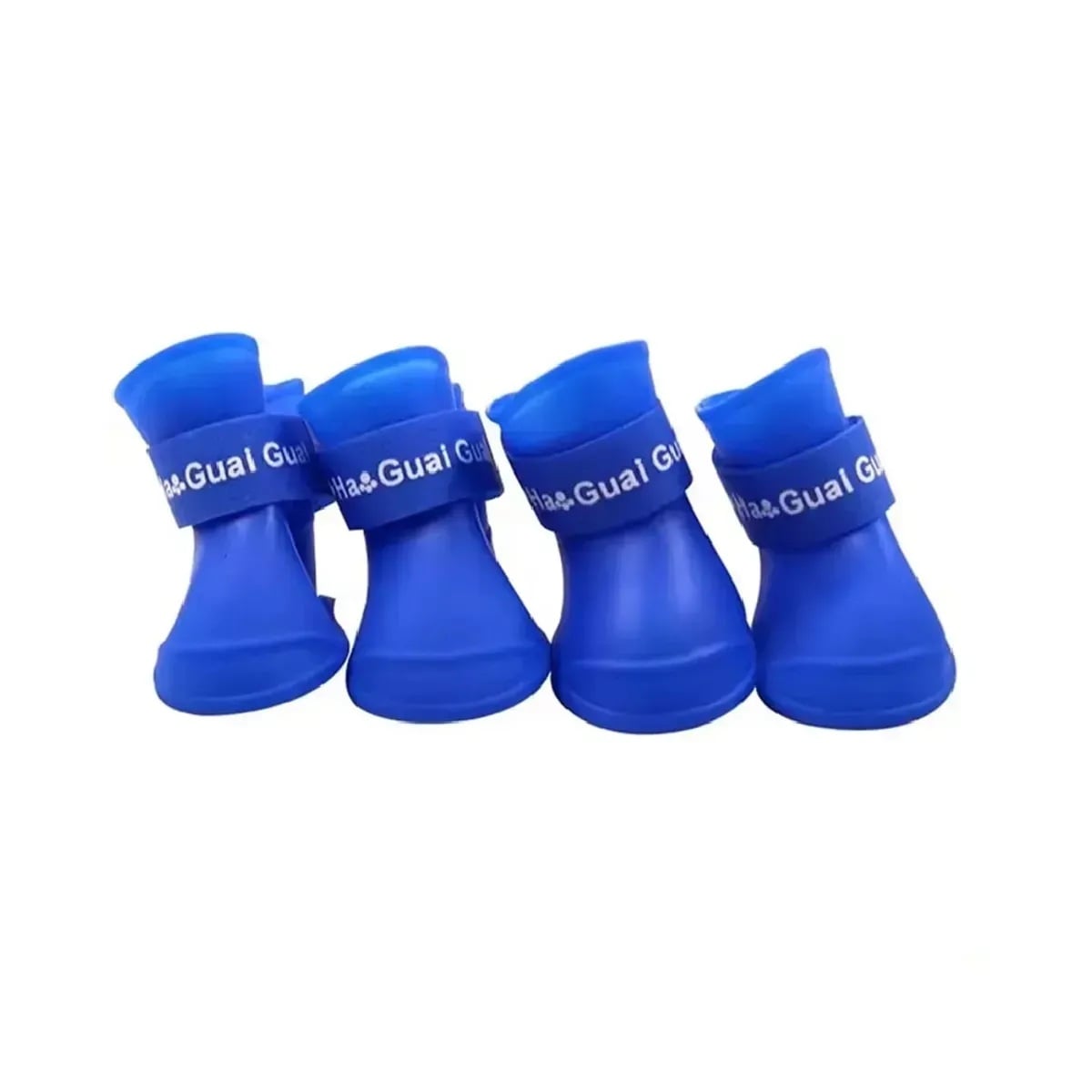 ZAPATOS DE SILICONA ANTIDESLIZANTES PARA PERROS COLOR AZUL TALLA M - 1