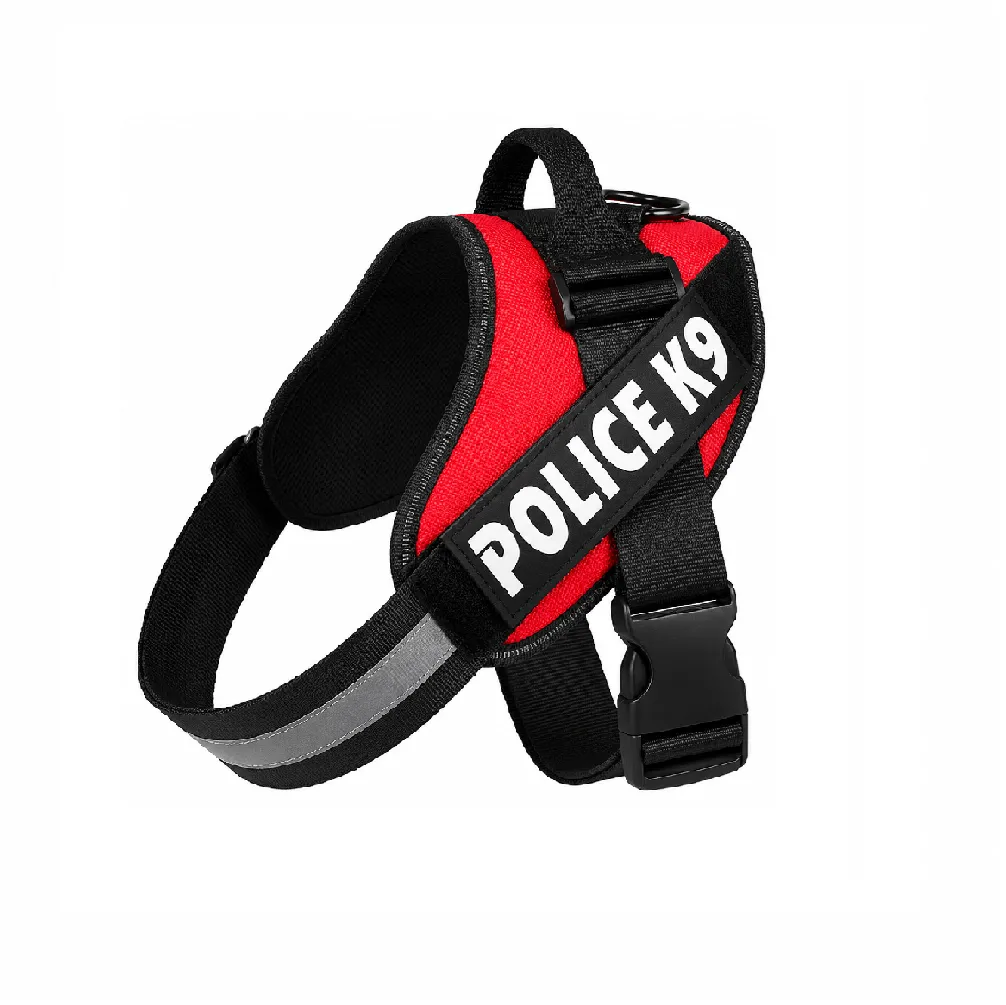 PECHERA TÁCTICA POLICE K9 PARA PERROS COLOR ROJO TALLA S - 1