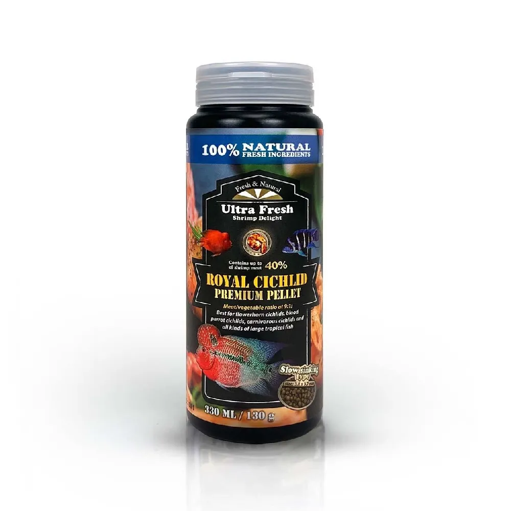 ALIMENTO SUPER PREMIUM ULTRA FRESH ROYAL CICHLID PARA CÍCLIDOS – 130 G - 1
