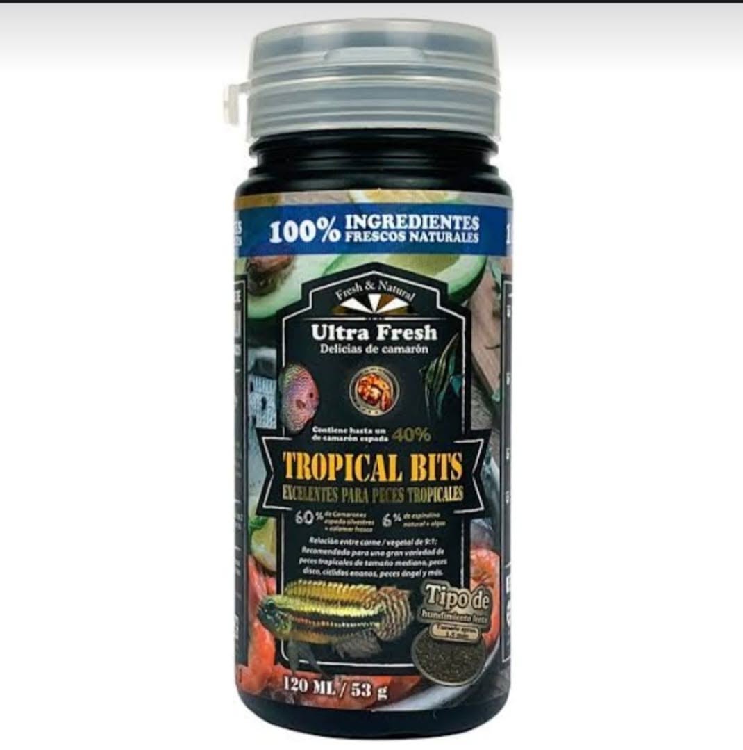 ALIMENTO SUPER PREMIUM ULTRA FRESH TROPICAL BITS PARA PECES TROPICALES – 53 G - 1