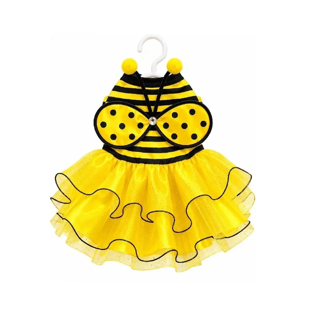 DISFRAZ HALLOWEEN PARA MASCOTAS PERROS Y GATOS ABEJA ABEJITA TALLA 2 - 1