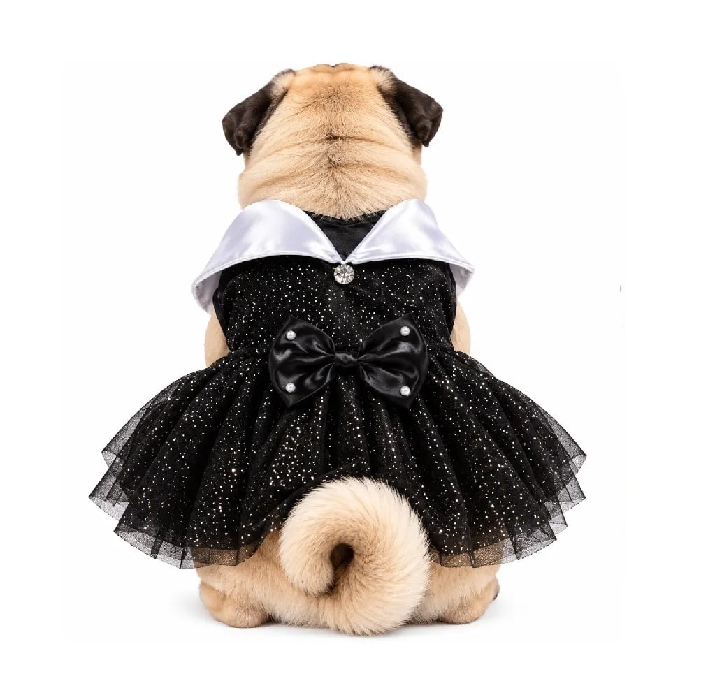 DISFRAZ HALLOWEN PARA MASCOTAS PERROS Y GATOS MERLINA TALLA 5 - 1