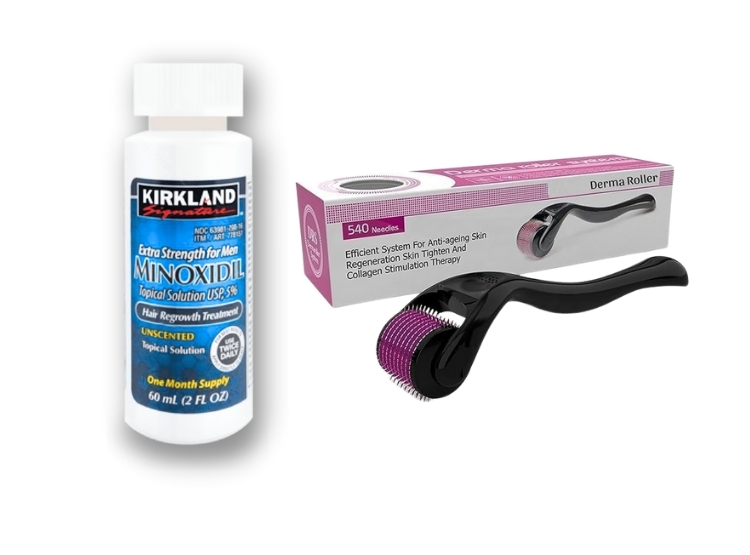 TRATAMIENTO CAPILAR KIRKLAND SIGNATURE MINOXIDIL 1 UNIDAD + DERMAROLLER - 1