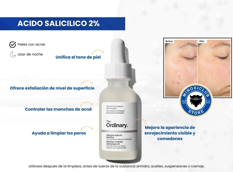 SÉRUM THE ORDINARY ACIDO SALICILICO 2% - 2