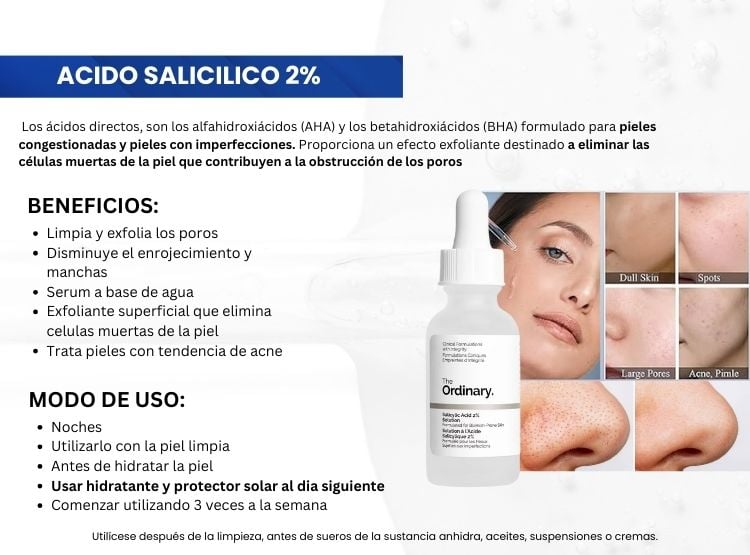 SÉRUM THE ORDINARY ACIDO SALICILICO 2% - 3