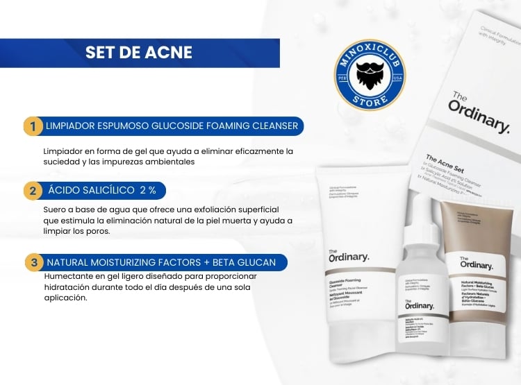 SET ACNÉ ROSTRO THE ORDINARY - 3