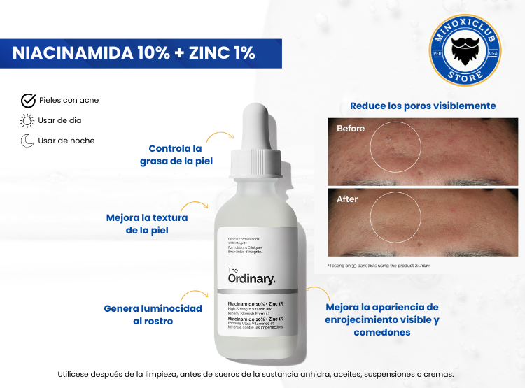 SÉRUM THE ORDINARY NIACINAMIDA 10% + ZINC 1% - 2