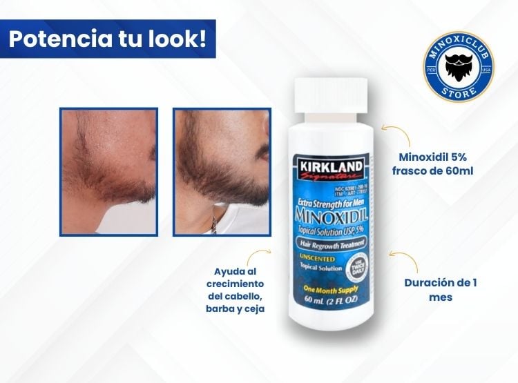 TRATAMIENTO CAPILAR KIRKLAND SIGNATURE MINOXIDIL LIQUIDO 60ML + GOTERO ORIGINAL - 2