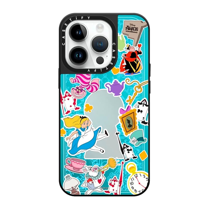 CASE MIRROR IPHONE 14 Y 15 PLUS ALICE IN WONDERLAND STICKERMANIA - 1
