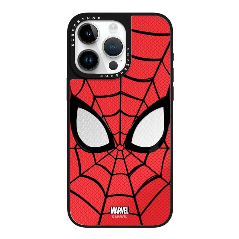 CASE MIRROR IPHONE 15 PRO HOMBRE SPIDER MÁSCARA - 1