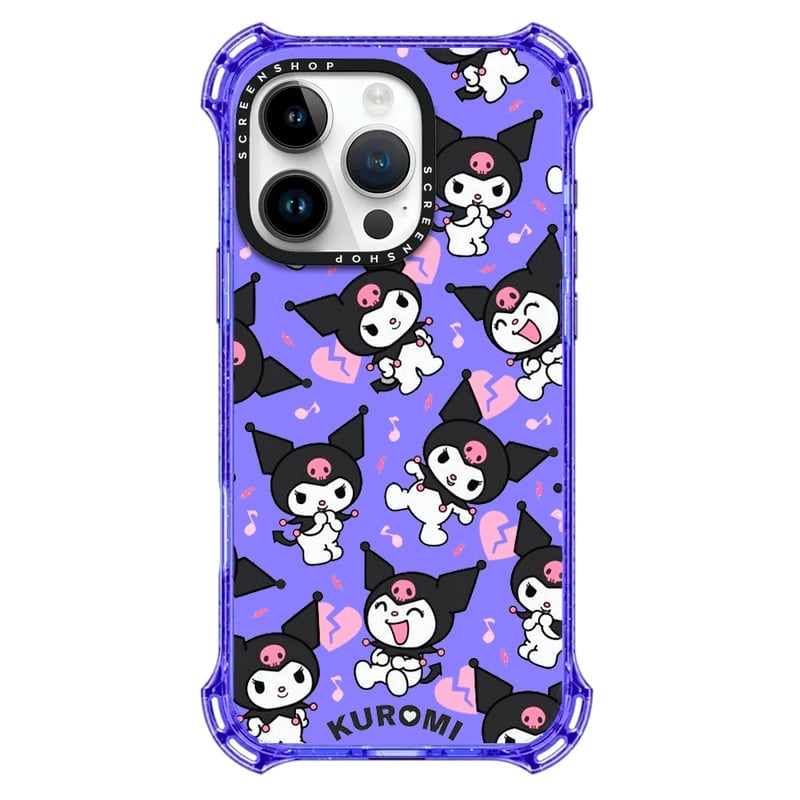 CASE BUMPER IPHONE 12 KUROMI LILA - 1