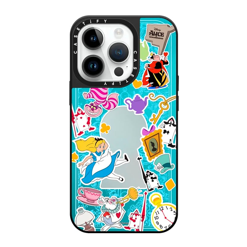 CASE MIRROR IPHONE 15 PRO ALICE IN WONDERLAND STICKERMANIA - 1