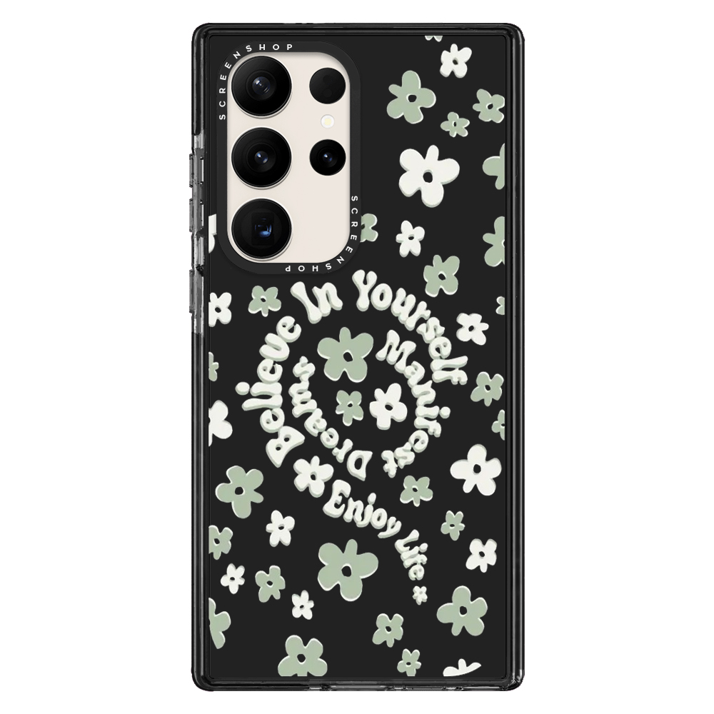 CASE SAMSUNG GALAXY S23 ULTRA MANIFEST YOUR DREAMS NEGRO TRANSPARENTE - 1