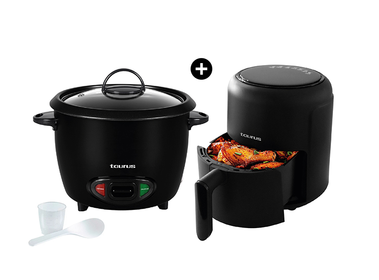 FREIDORA DIGITAL 2.6 LTS BLACK FRYER + OLLA ARROCERA 1.8 LTS TRC-18 - 1