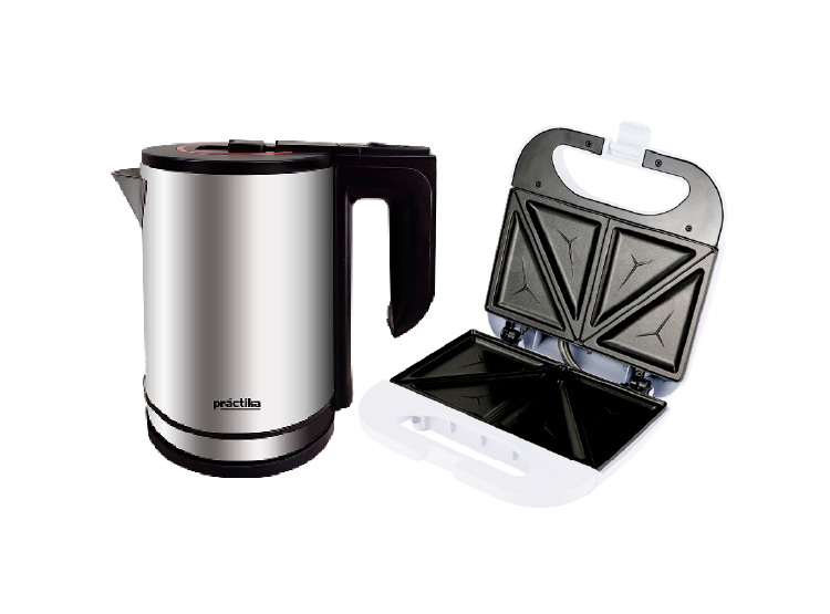 COMBO HERVIDOR ELECTRICO INOX 18 PLUS+SANDWICHERA SANDWICH MAX - 1