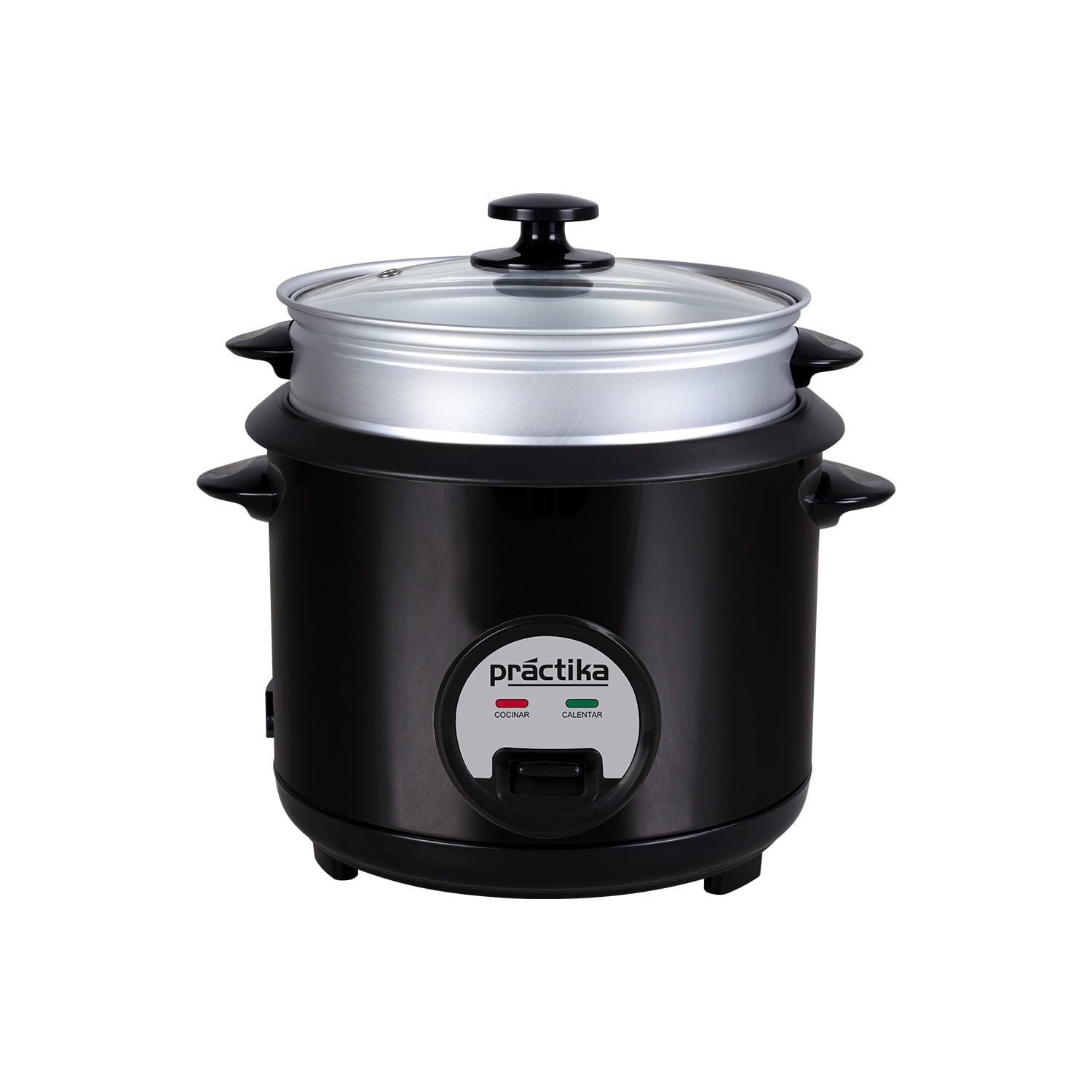 COMBO PRACTIKA LICUADORA BL-600 + OLLA ARROCERA POM-1K BLACK + MINI GRILL PANINI GRILL - 6