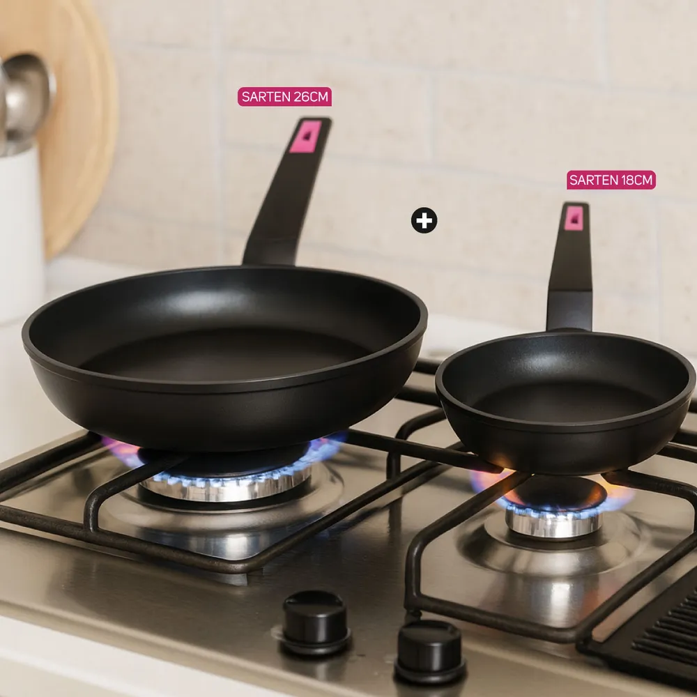 COMBO SARTEN DE 26 CMS + SARTEN DE 18 CMS BEST MOMENTS - 1