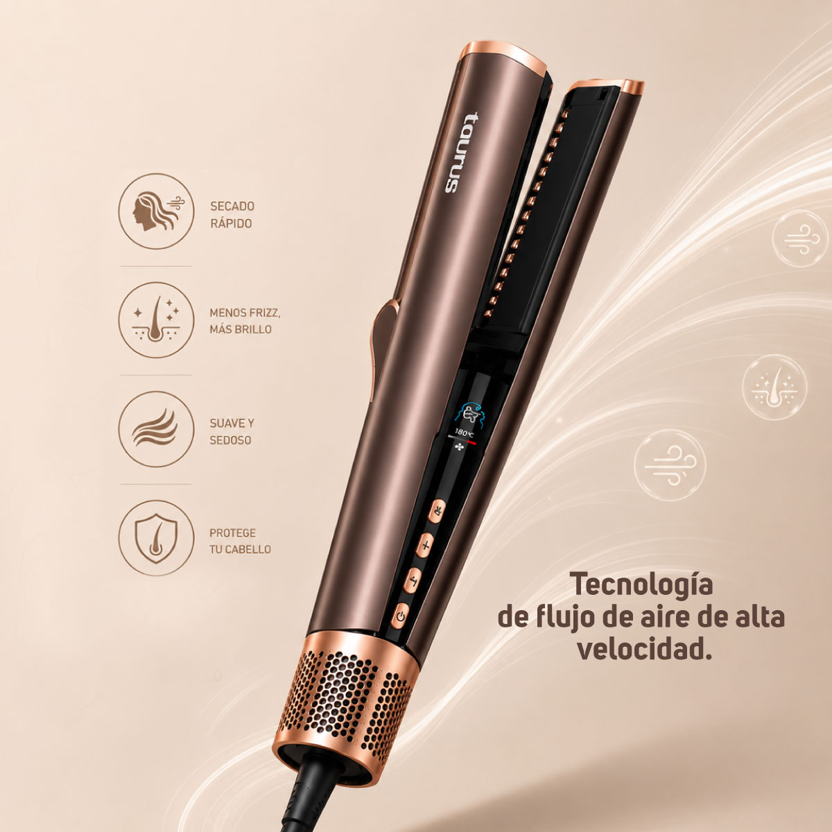 ALISADORA SECADORA TAURUS MOD. PLASMA FUSION - 4