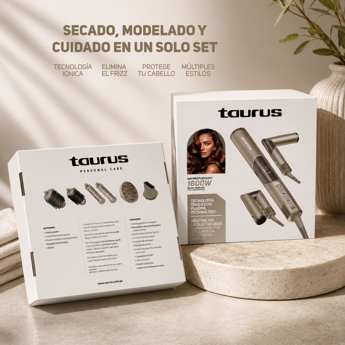 MULTISTYLER TAURUS MOD.0 AIR PRO FLEX 5 EN 1 - 8